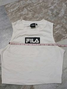 White Fila Tank Top