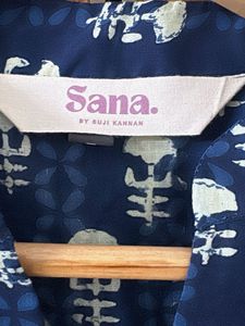 Stylish Blue Floral Print Kurta