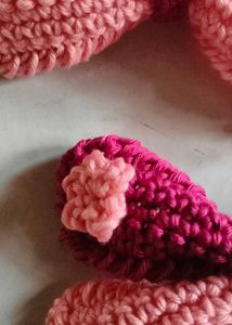 Crocheted Bow Hair Clips