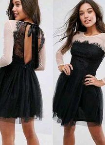 Net And Lace Prom Dress