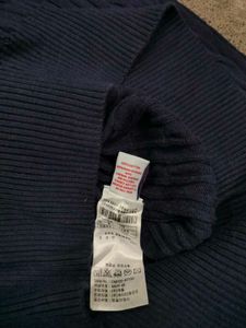 USPA Blue Cable Knit Sweater