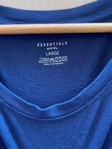 Classic Blue Crew Neck Tee