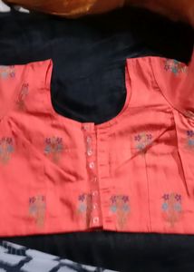 Red Colour Work Blouse