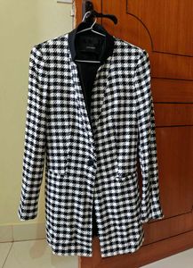 Zara Houndstooth Blazer