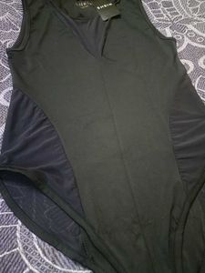 Sleek Black Shein Bodysuit