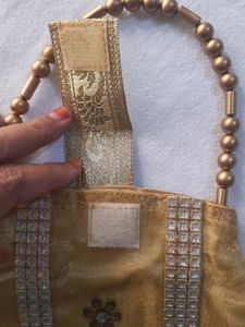 Vintage Gold Beaded Handbag