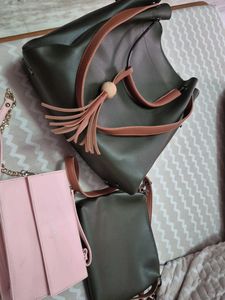 combo of Stylish Handbag & Shoulder Bag