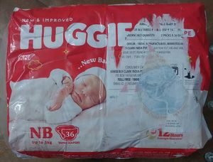 Huggies Dry Tape Diapers NB - 36 Piece