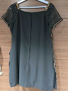 Embellished Black Kurta with Palazzo