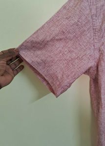 Men's Short Sleeve Linen Blend Shirt