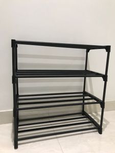 4-Tier Black Rack Organizer