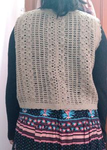 Handmade Crochet Floral Vest