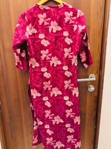 Vibrant Floral Print Kurta