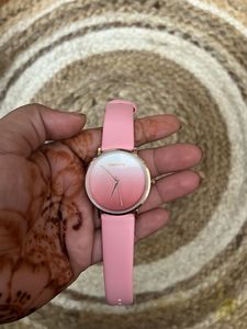 Stylish Pink Ombre Dial Watch