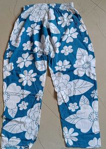 Blue Floral Print Kurta