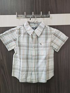 branded Boy's Plaid Casual Shirt