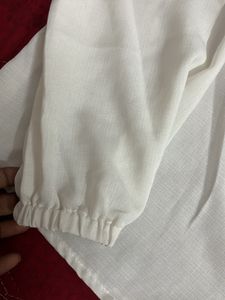 White Puff Sleeve Blouse