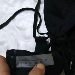 Black Bikini Top sez M