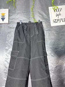 SHEIN Stylish Black Cargo Pants