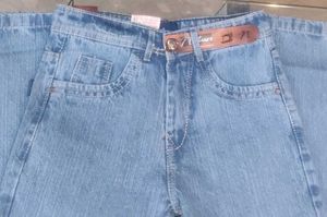 Blue Denim Jeans with Belt