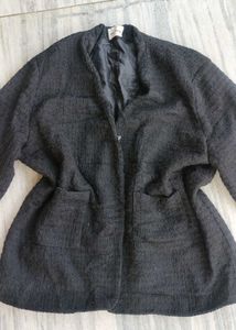 black tweed jacket