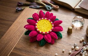 Vibrant Pink &amp; Yellow Flower