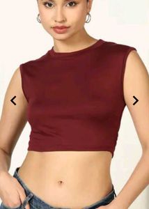 Sleeveless Cropped Top