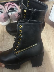 Chunky Platform Lace-Up Boots
