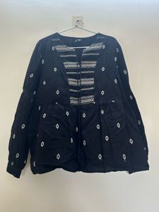 Boho Black Embroidered Kurta