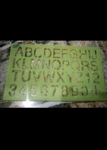 Vintage Alphabet & Number Stencil Set