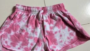 Pink Tie-Dye Shorts