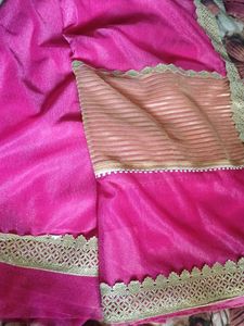 Pink saree