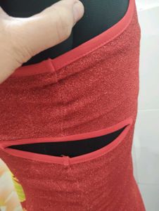 Stylish Red Sleeveless Top