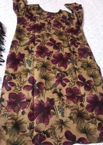 Elegant Floral Kurta Set with Dupatta