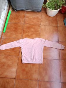 Pink 'Blessed' Long Sleeve Top