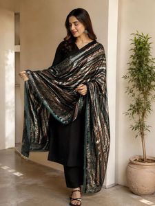 Pure Silk Brasso Dupatta | Designer Embroidered Du