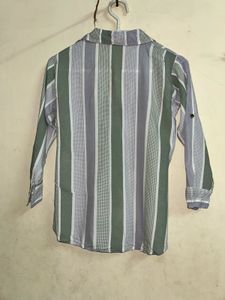 Striped Button-Down Shirt