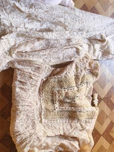 Elegant Cream Lace floral dress
