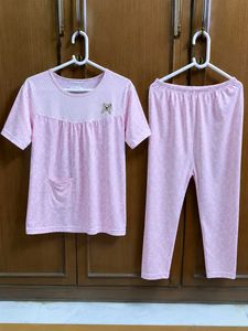 Cute pinterest 🎀 Pink Pajama Set with Bear Design