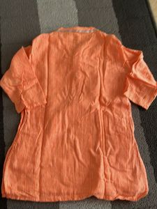Babyhug Orange Striped Kurta 12-18 month