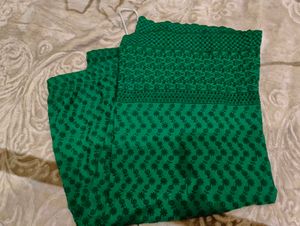 Green Embroidered Palazzos