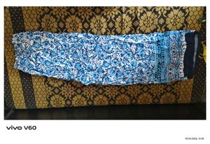 Blue Floral Palazzo Pants