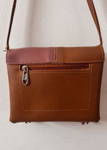 Stylish Brown Crossbody Bag with Tassels