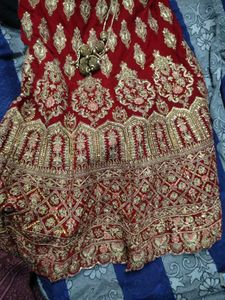 Red &amp; Gold Bridal Lehenga