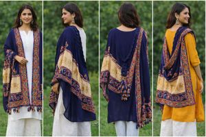 Biba Elegant Embroidered Dupatta Unused
