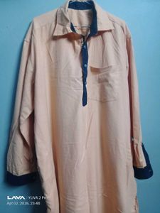 Men's Peach Kurta