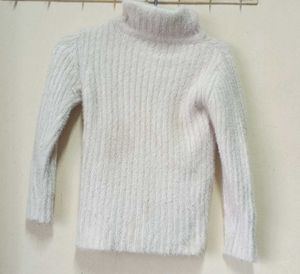 Cozy White Turtleneck Sweater