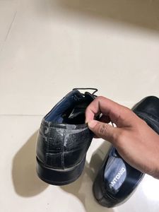 Men's Black Leather Dress Shoes