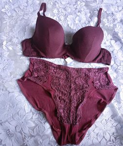 Burgundy Bra & Panty Set