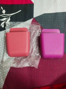 Wall Mounted Storage Box Remote 2 Pc